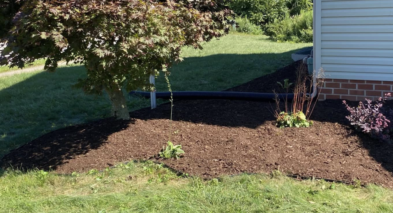 Mulching done by Lanes Lawn Services. 